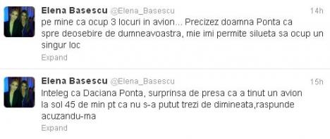 Elena Băsescu vs. Daciana Sârbu: EBA se leagă de nevasta premierului, spunându-i că e grasă